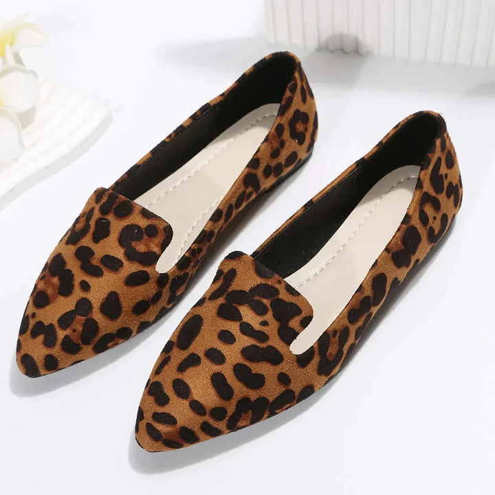Drune | Orthopädische Leopard Spitze Zehen Loafers