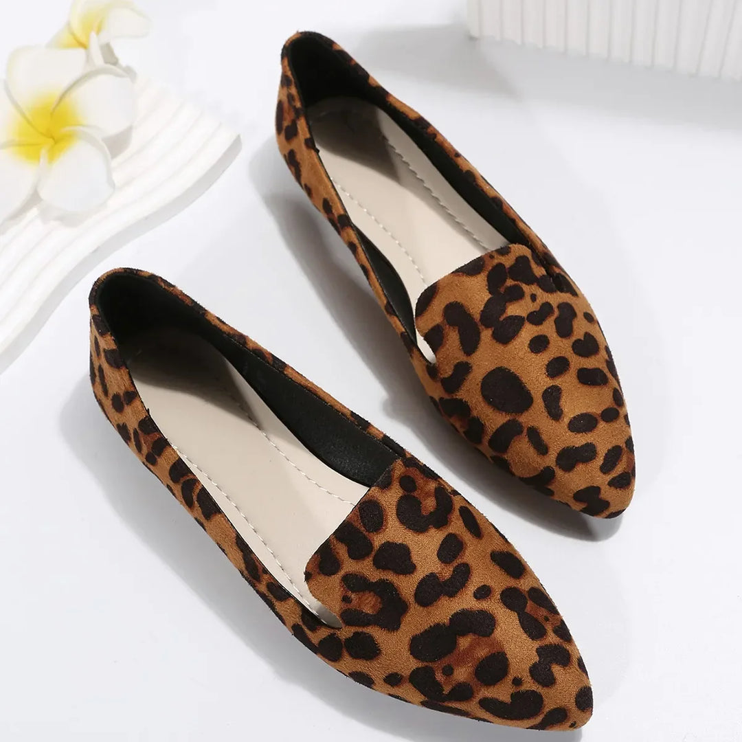 Drune | Orthopädische Leopard Spitze Zehen Loafers