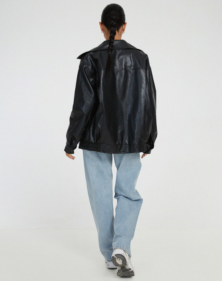 Drune | Übergröße Lederjacke