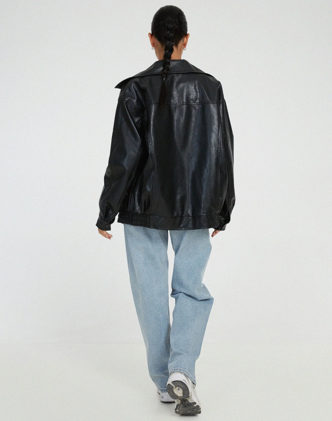 Drune | Übergröße Pu Jacke Trendy Streetwear