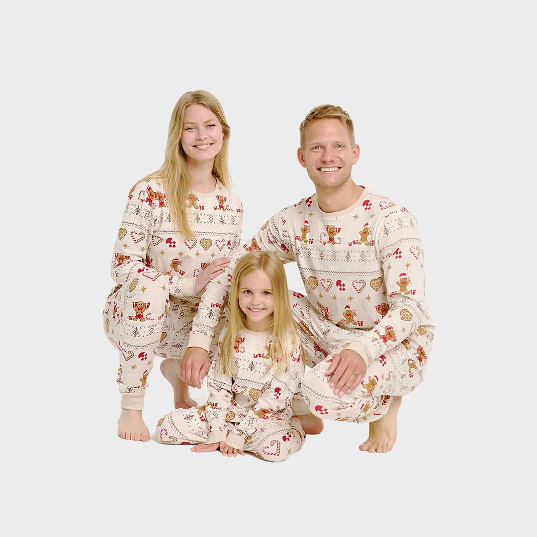 Drune | Christmas Cookie Weihnachts-Pyjama beige - Damen
