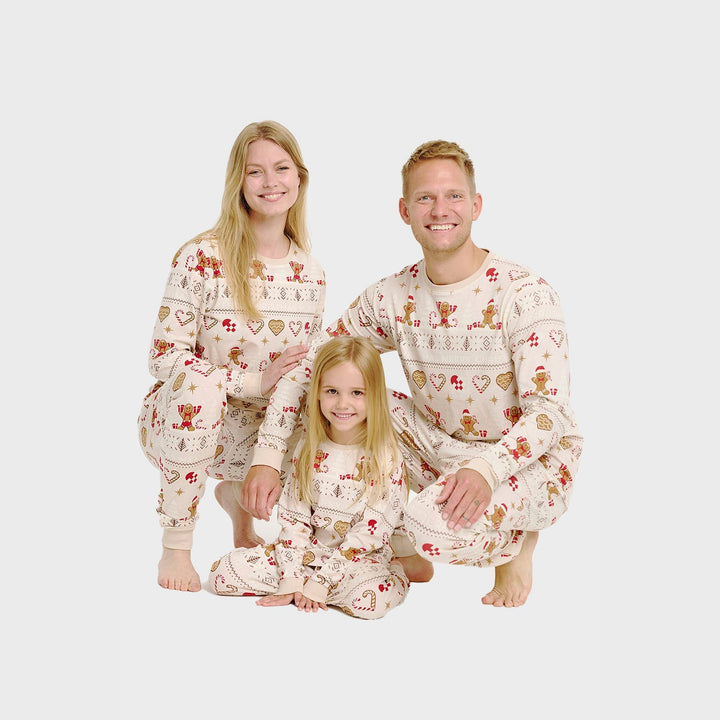 Drune | Christmas Cookie Weihnachts-Pyjama beige - Damen