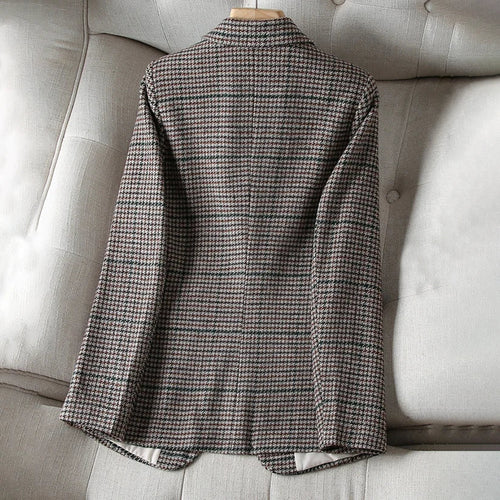 Drune | kariertes blazer - jacke für damen