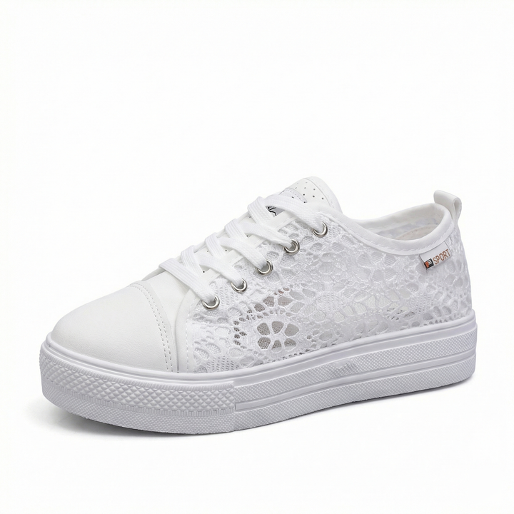 Drune | Stylische Niedrig Geschnittene Schnürsneakers mit Seitlichen Details und Sicherer Passform