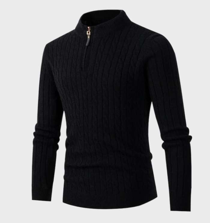 Drune - Schmal geschnittener Herrenstrickpullover