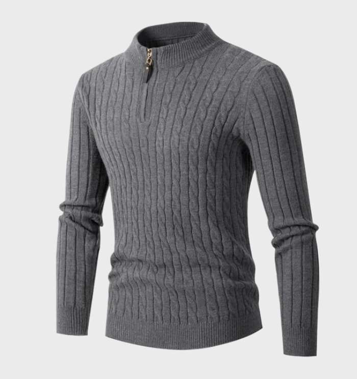 Drune - Schmal geschnittener Herrenstrickpullover