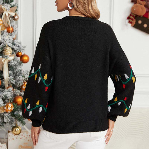 Drune | Weihnachtlicher Strickpullover Mit Verspieltem Muster