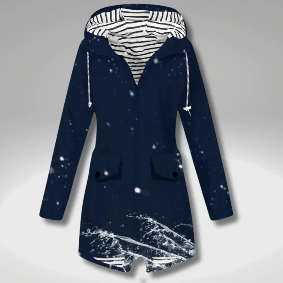 Drune | Wasserdichte Damenjacke mit verstellbarer Kapuze