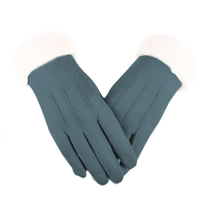 Drune | Schicke Winter Trendy Wildleder Handschuhe mit Moderne Optik für Frauen