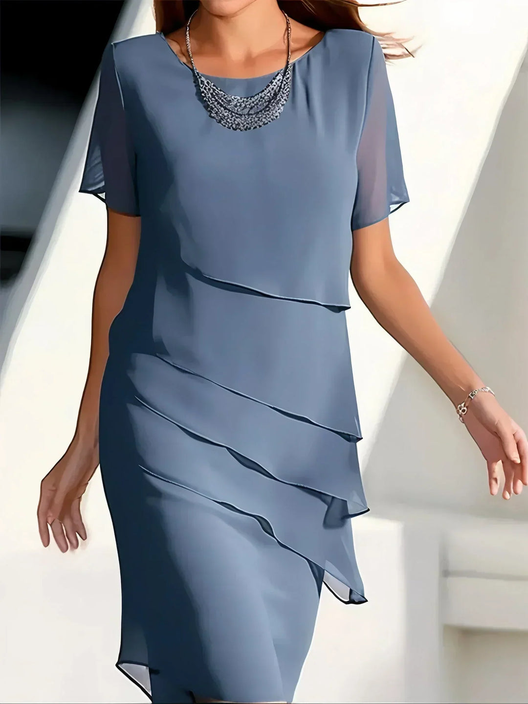 Chiffon Cocktailkleid