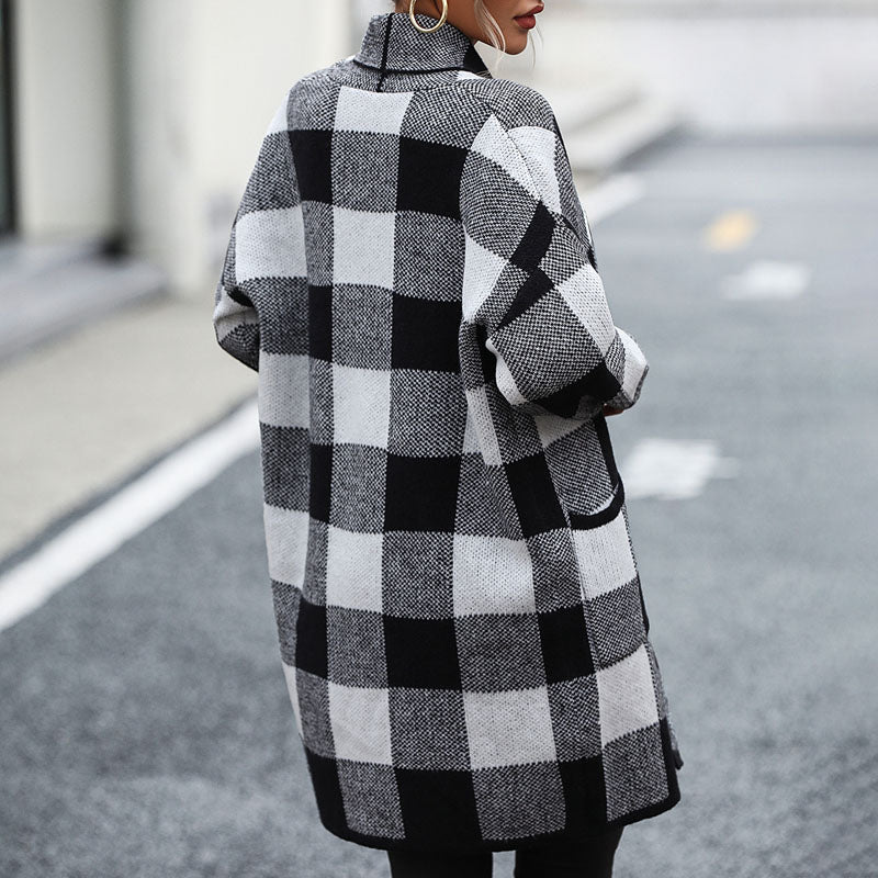 Drune | Kariert Strickstrickjacke