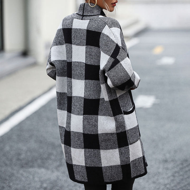 Drune | Kariert Strickstrickjacke