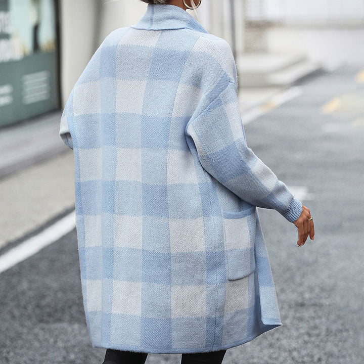 Drune | Kariert Strickstrickjacke