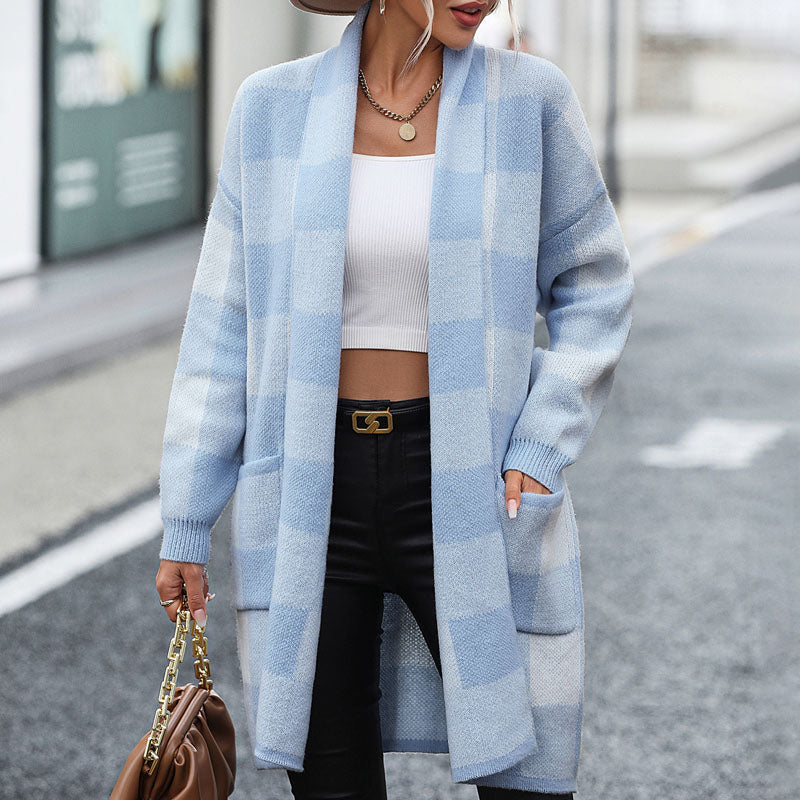 Drune | Kariert Strickstrickjacke