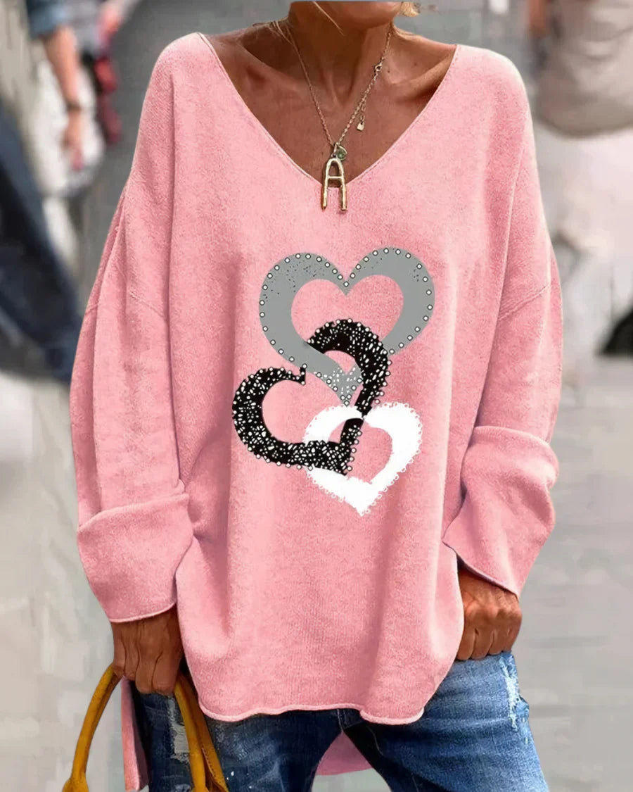 Drune | bequemer grafischer pullover für frauen