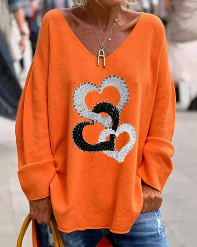 Drune | bequemer grafischer pullover für frauen