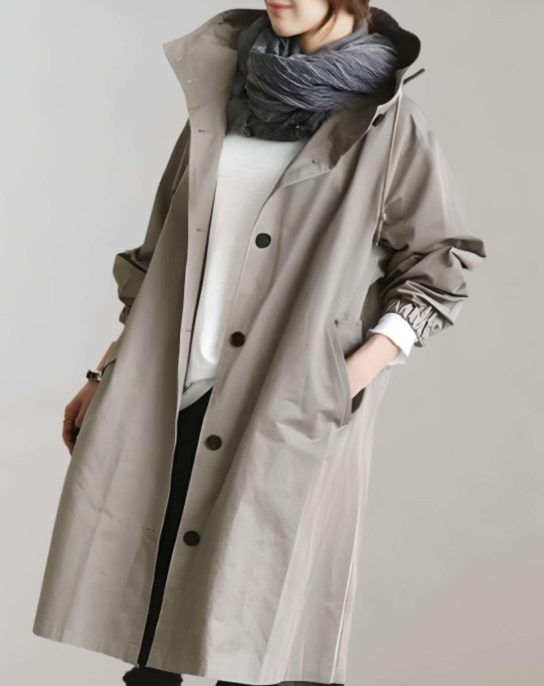 Drune | Warmer Trenchcoat Mit Kapuze