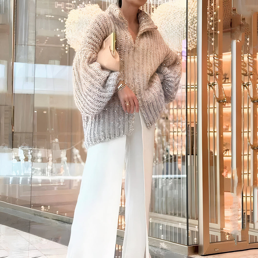 Drune | Glänzender Seidensweater