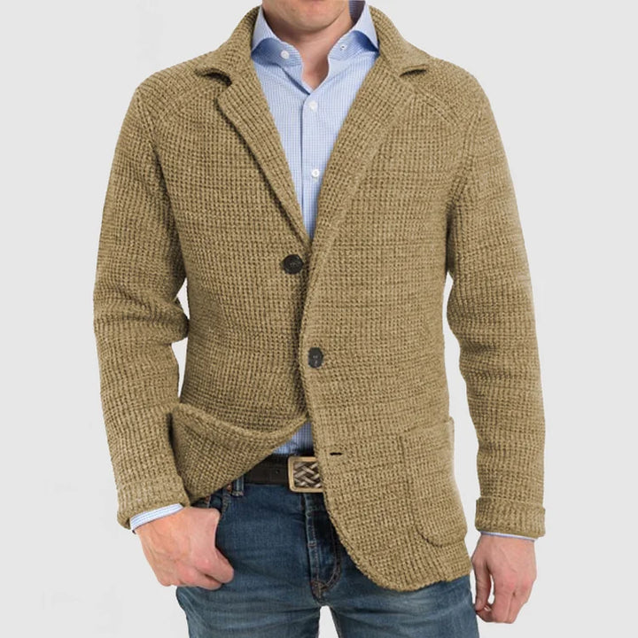 Drune | Herren Strickblazer mit zwei Knöpfen