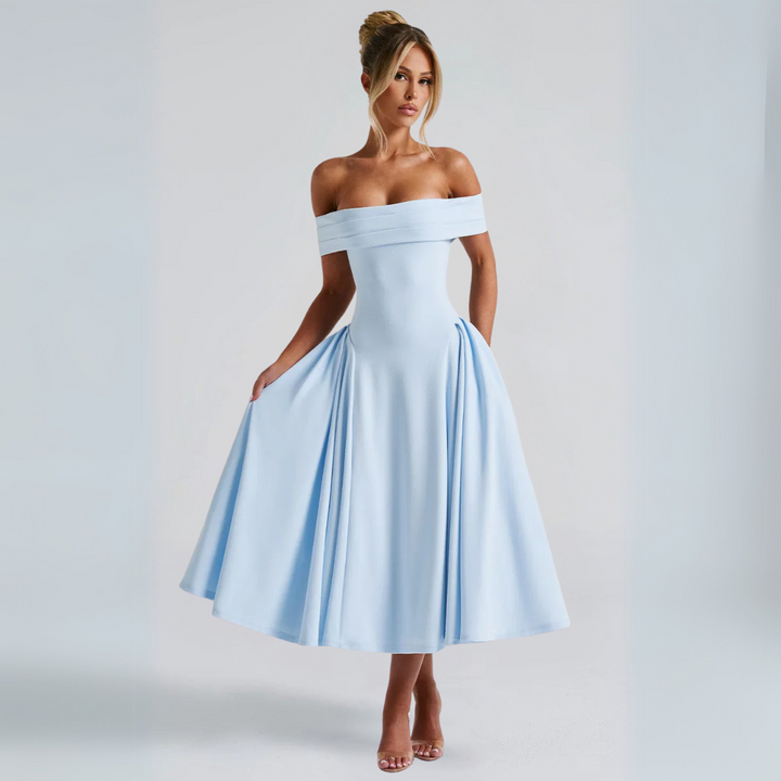 Drune | Midi-Kleid Elegant Blau