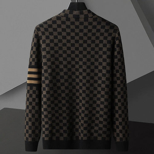 Drune | Gemusteter Cardigan Strick Elegant, Stilvoll