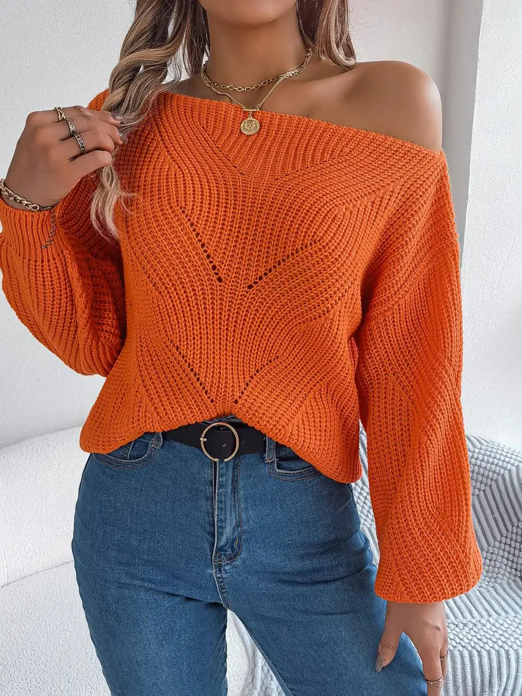 Drune | Strick Über Die Schulter Pullover