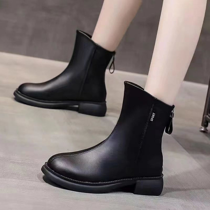 Drune | Rückenreißverschluss Winterstiefel für Damen – Warme & Stilvolle Bequemlichkeit
