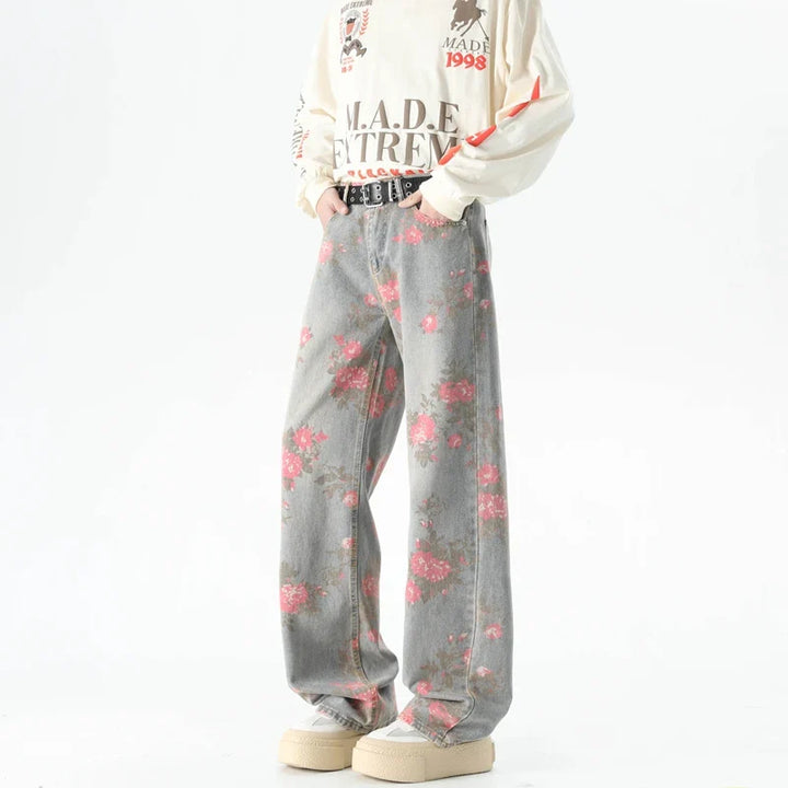 Drune | Jeans mit Blumenmuster für Herren