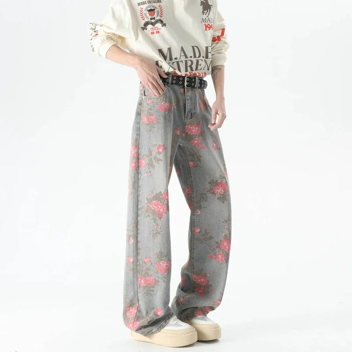 Drune | Jeans mit Blumenmuster für Herren