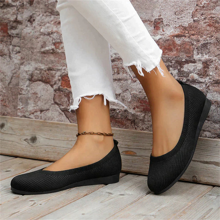 Ballerina Schuhe - Damen Flache Slip-On Orthopädische Sommerschuhe Drune