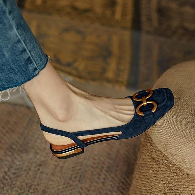 Drune | Schuhe Frauen flach offener Rücken Sommerschuhe