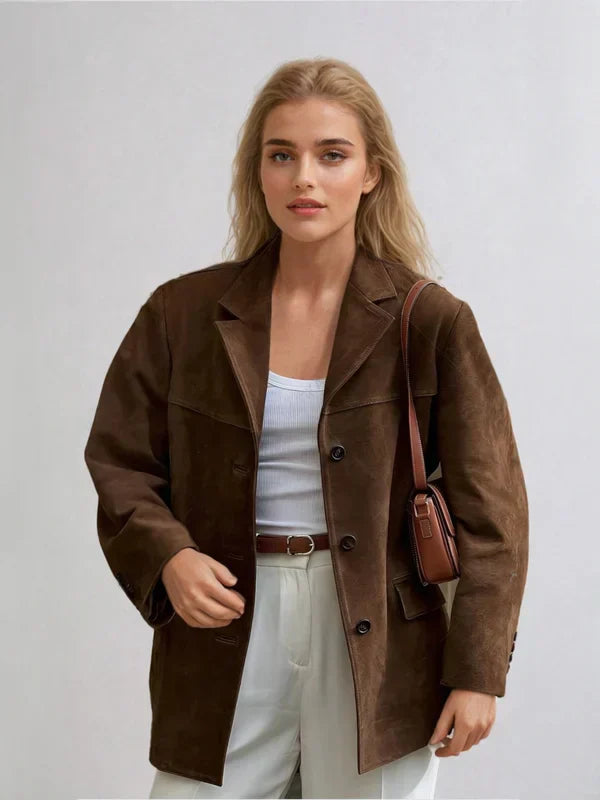 Drune | Blazer Damen Aus Wildleder Chic und Bequem