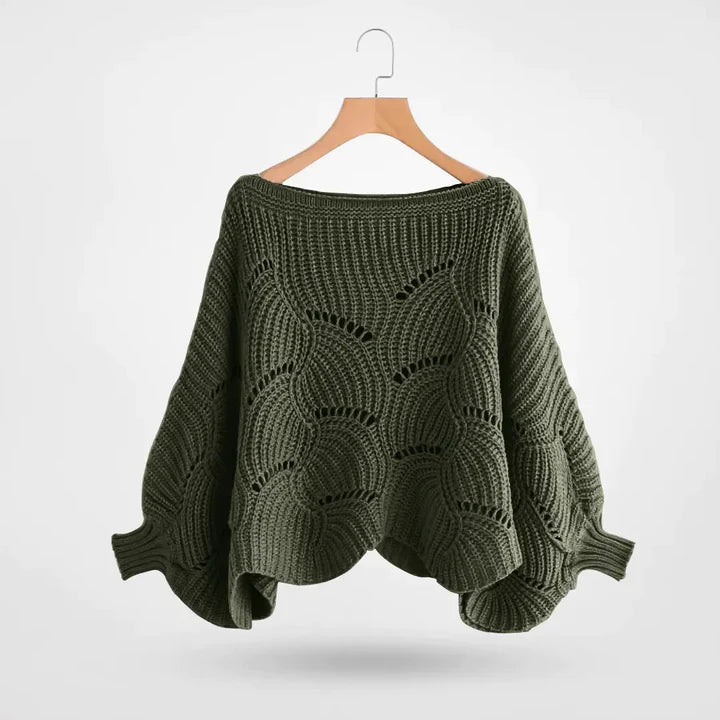 Drune | Gestrickter Pullover mit Fledermausärmeln