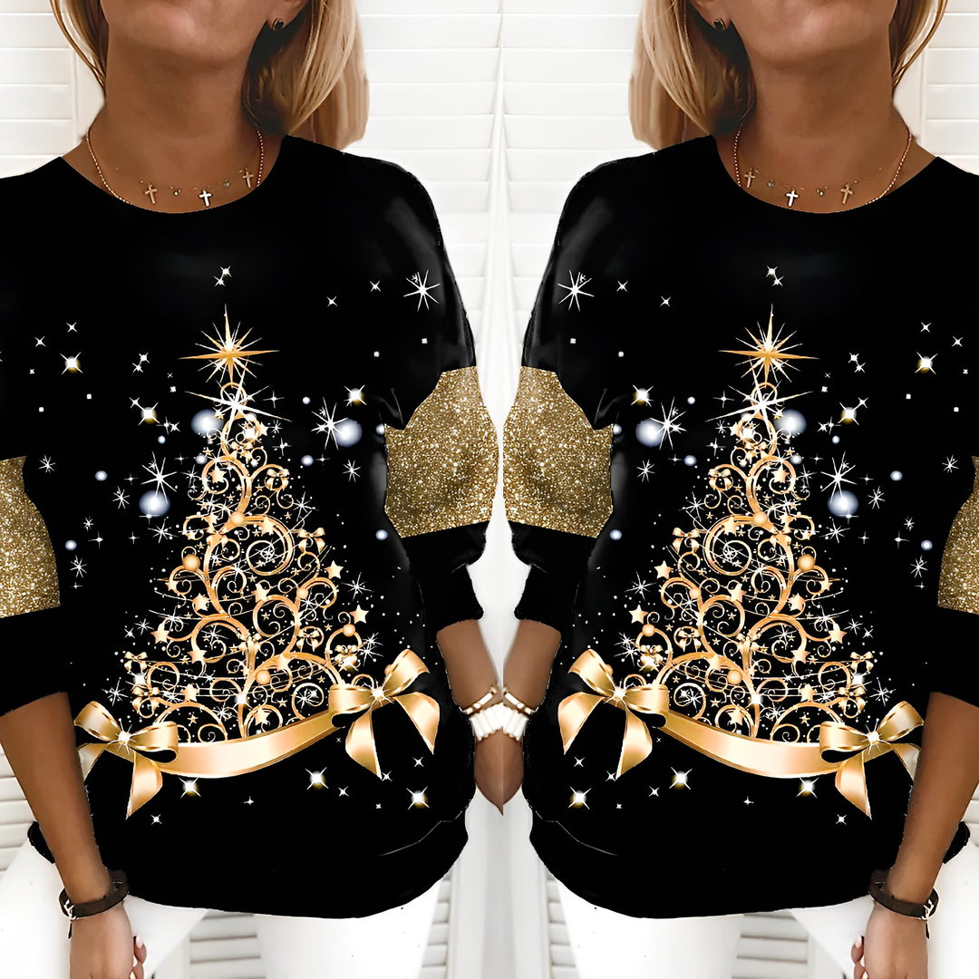 Drune | Weihnachts-Pullover mit Tannenbaum