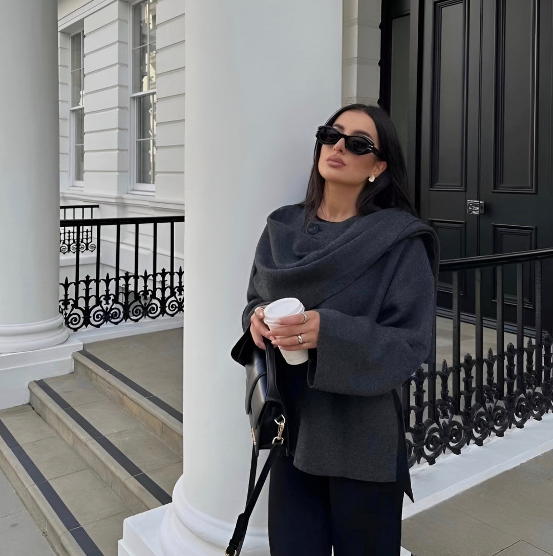 Drune | Cape Mantel - Modische Cape Jacke