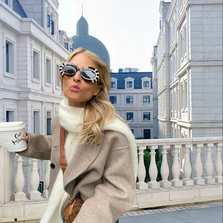 Drune | Trendige oversized Jacke mit Knöpfen