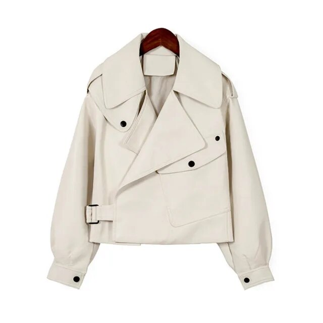 Drune | Damen Gekürzt Jacke - Mit Gürtel