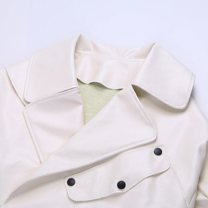 Drune | Kurzes Damenjackett - Eine lässige Lederjacke für Damen