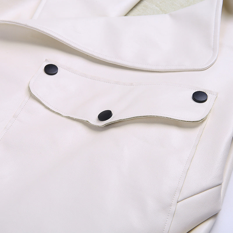 Drune | Kurzes Damenjackett - Eine lässige Lederjacke für Damen