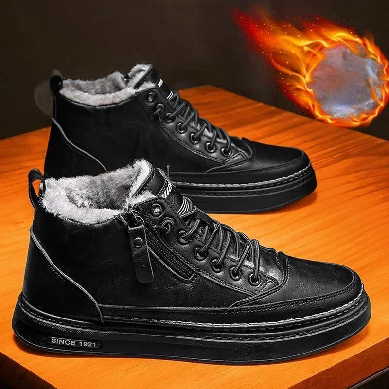 Drune | Herren Schneestiefel mit warmem Baumwollfutter und rutschfester Sohle