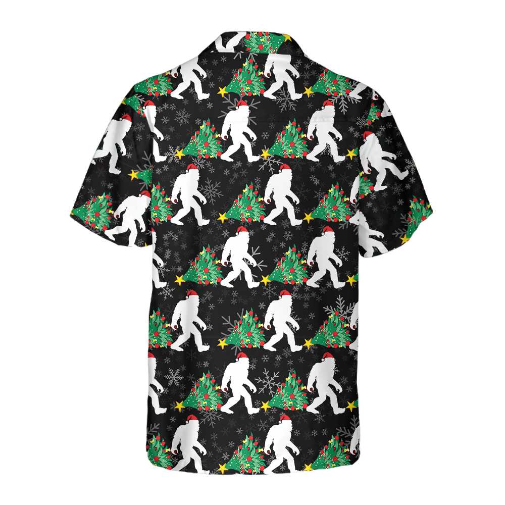 Drune | Bigfoot Für Weihnachten Hawaiian Shirt, Bigfoot Weihnachts Shirt, Lustige Weihnachtsgeschenk Idee