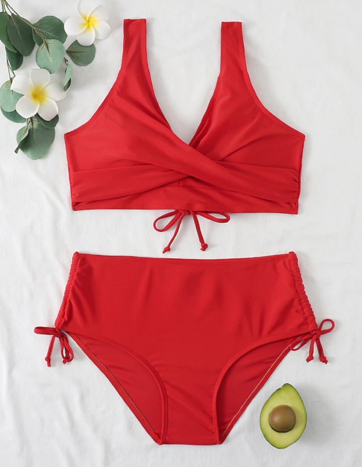 Drune | Bescheidener Bikini mit Hoher Taille