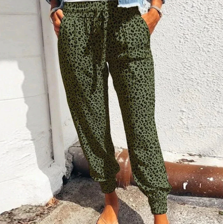 Drune | Weit Geschnittene Hose mit Leopardenmuster