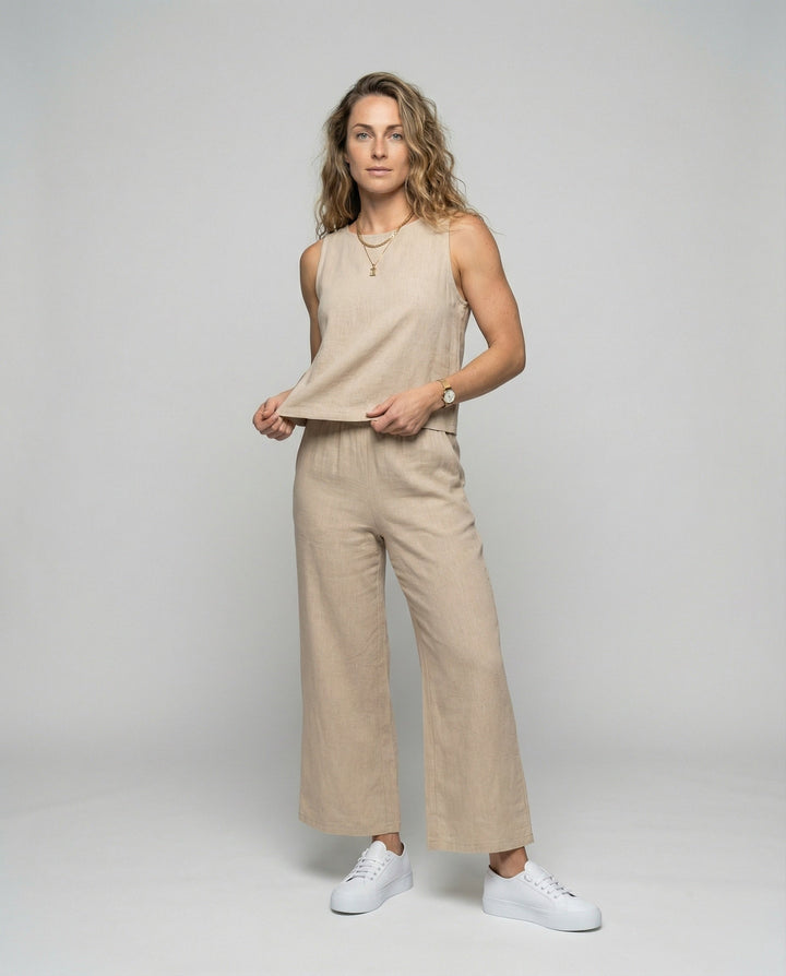 Drune | Stylisches und Zweiteiliges Leinen Set