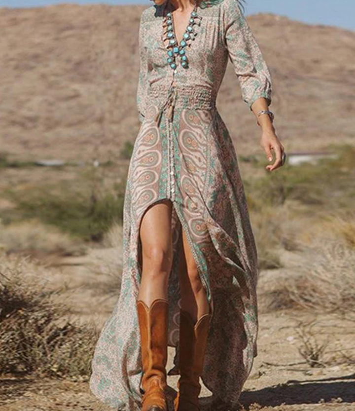 Drune | Freizeit Bohemian Maxikleid