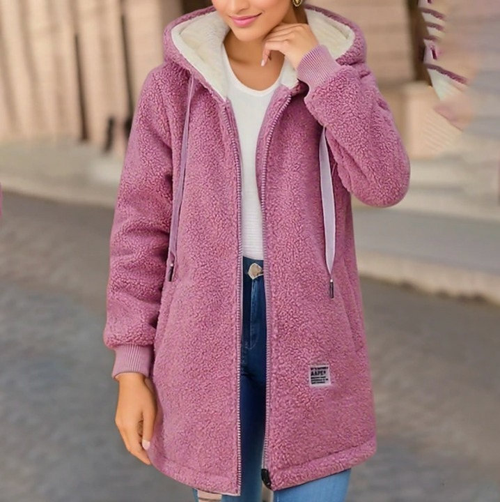 Drune | Warme Damen-Fleecejacke Für Den Winter Zelda