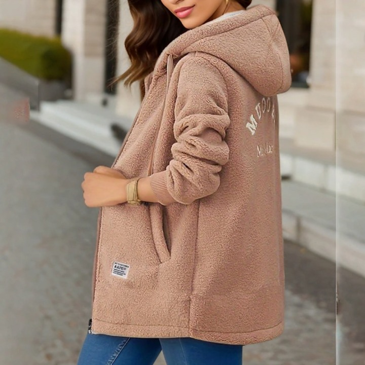 Drune | Warme Damen-Fleecejacke Für Den Winter Zelda