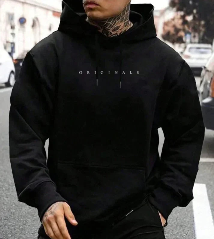 Drune - Streetwear Herbst Hoodie mit Kordelzug für Herren