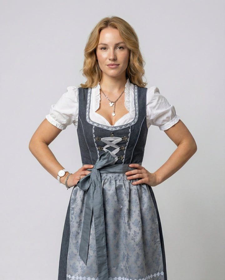 Traditionelles Dirndl Damen Drune