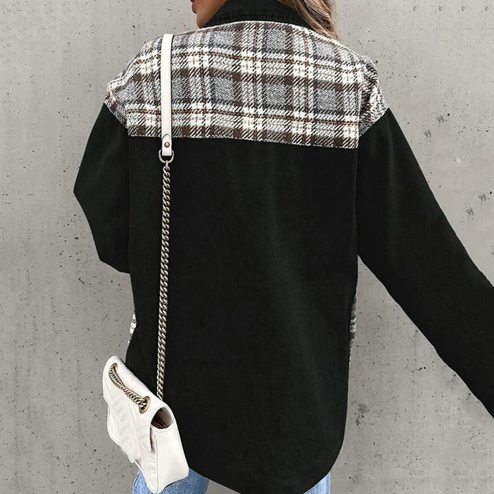 Drune | Jeansjacke kariert Damen
